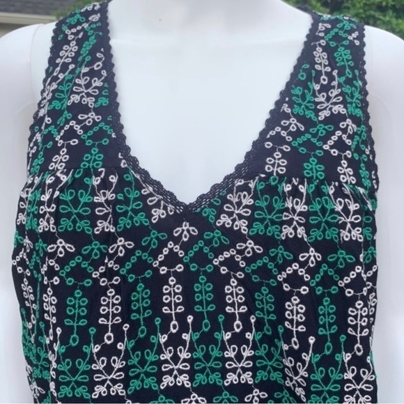 NWT Anthropologie Maeve Boho Embroidered Crochet Peplum StyleTop - Picture 3 of 11